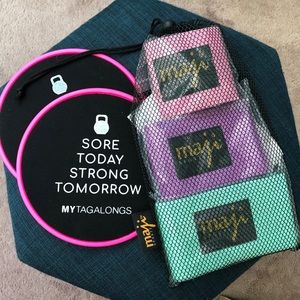 NWT 3 Pack Resistance Bands with Foot Sliders